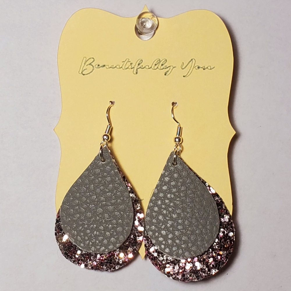 3/$15 Faux Leather Earrings